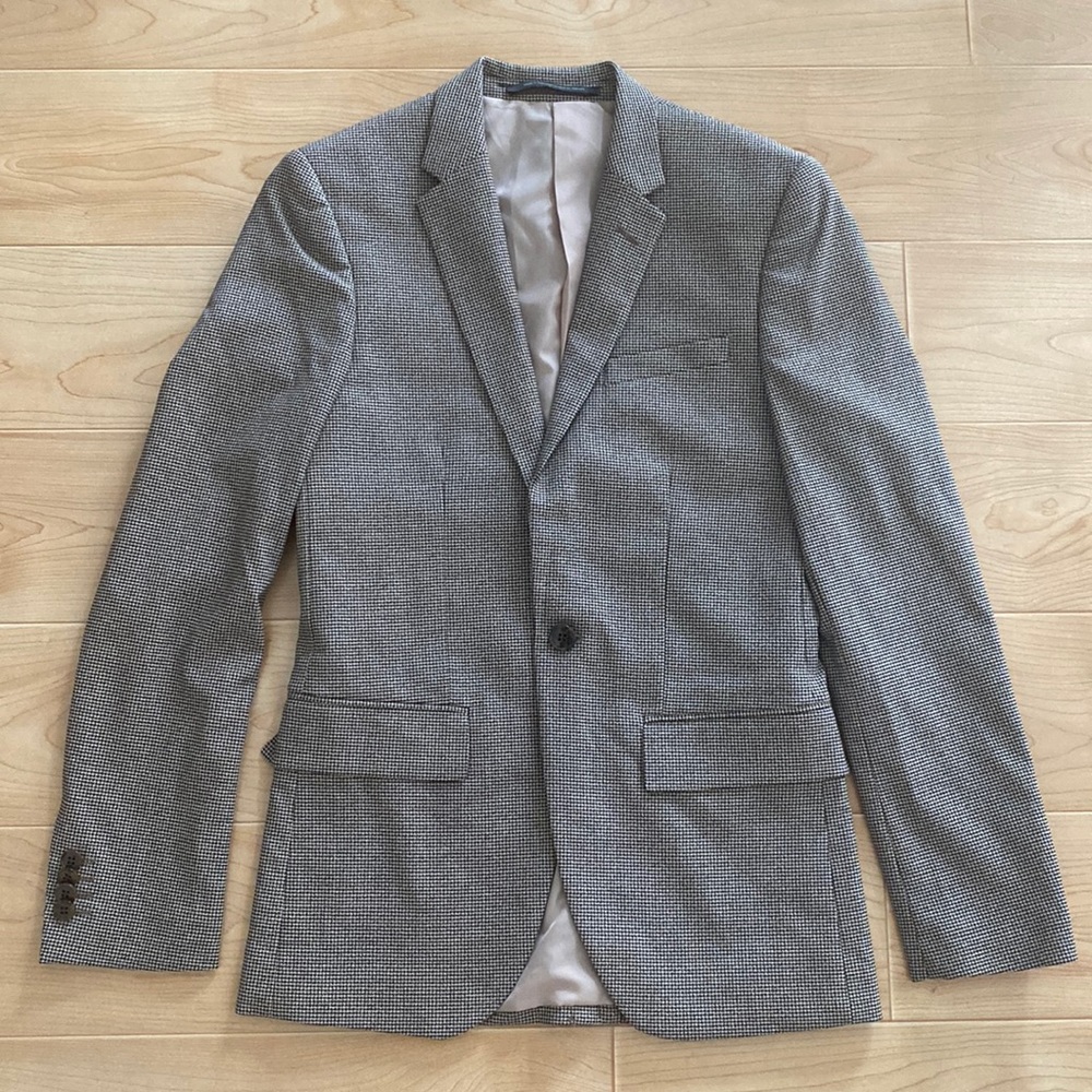 Brown skinny fit blazer